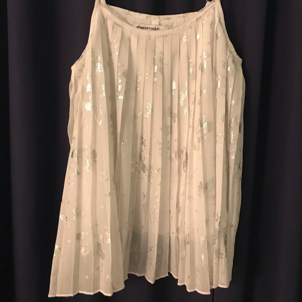 Abercrombie kids pleated blouse